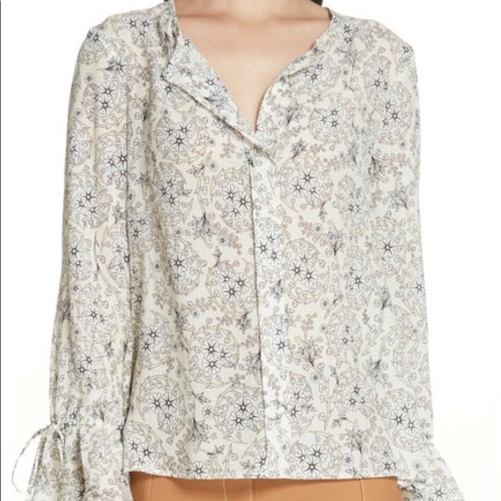 Derek Lam 10 Crosby tie sleeve blouse